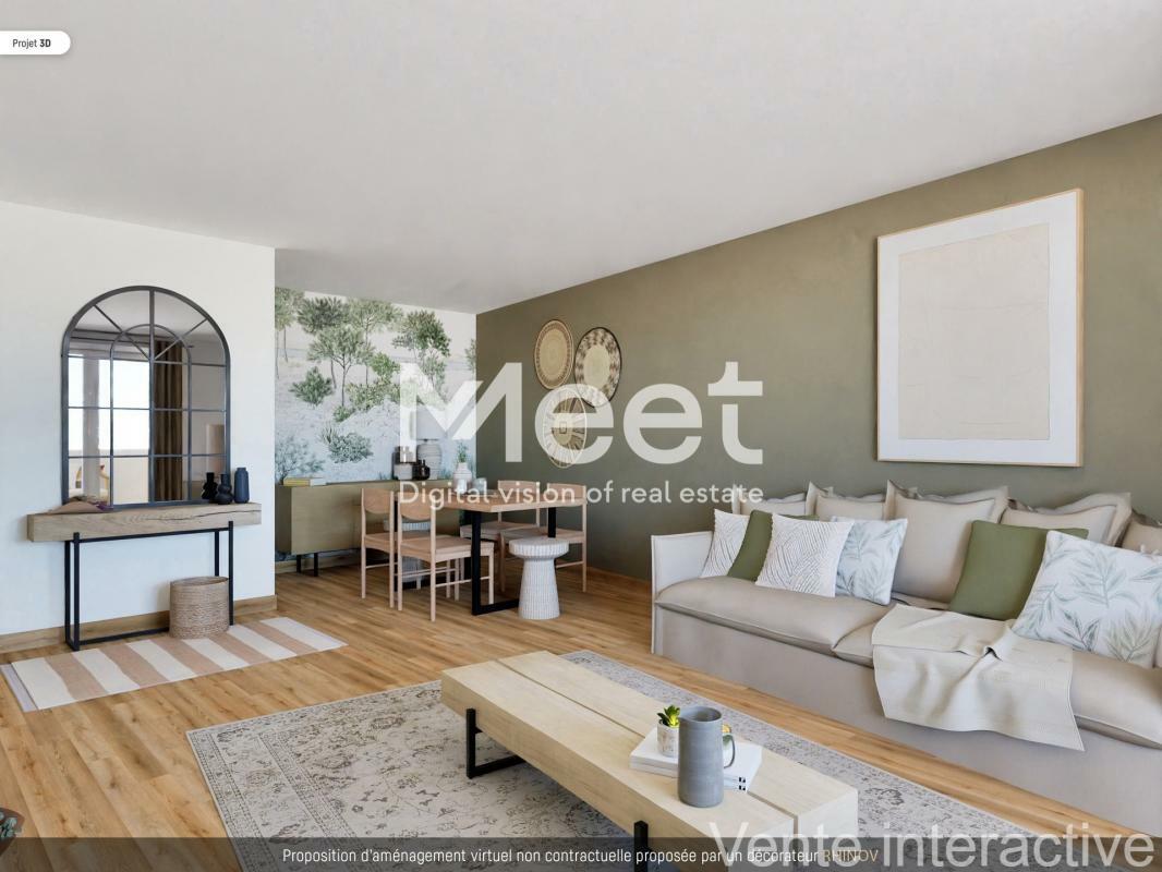 CHOISY LE ROI - 3-ROOM APARTMENT OF 78 sqm WITH BALCONIES AND PARKING