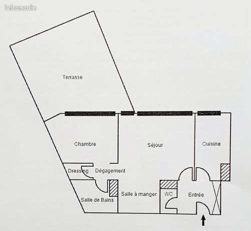 2-room apartment with terrace - Eiffel Tower view - Paris 15th arrondissement