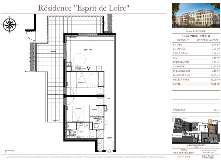 Affitto appartamento di 70 mq a ORLEANS