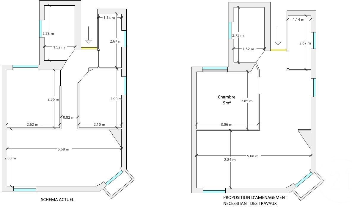 For sale, 38sqm apartment in PARIS 13.