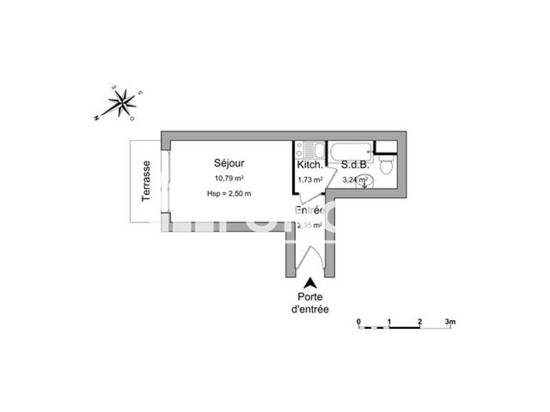 Apartment for rent of 18sqm in VERRIERES LE BUISSON