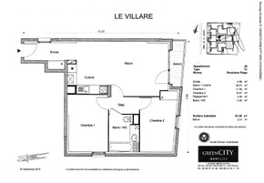 For rent - LE VILLARÉ Villiers-sur-Marne (94350) T3