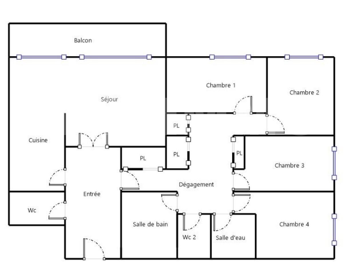 Location appartement de 107m2 à PARIS 13