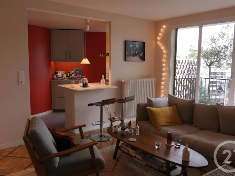 Furnished 1-bedroom 53 sqm apartment with balcony Paris 15 Rue Saint-Charles