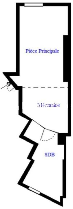 Paris 9ème - À VENDRE - Beau studio meublé en mezzanine de 26,28 m2