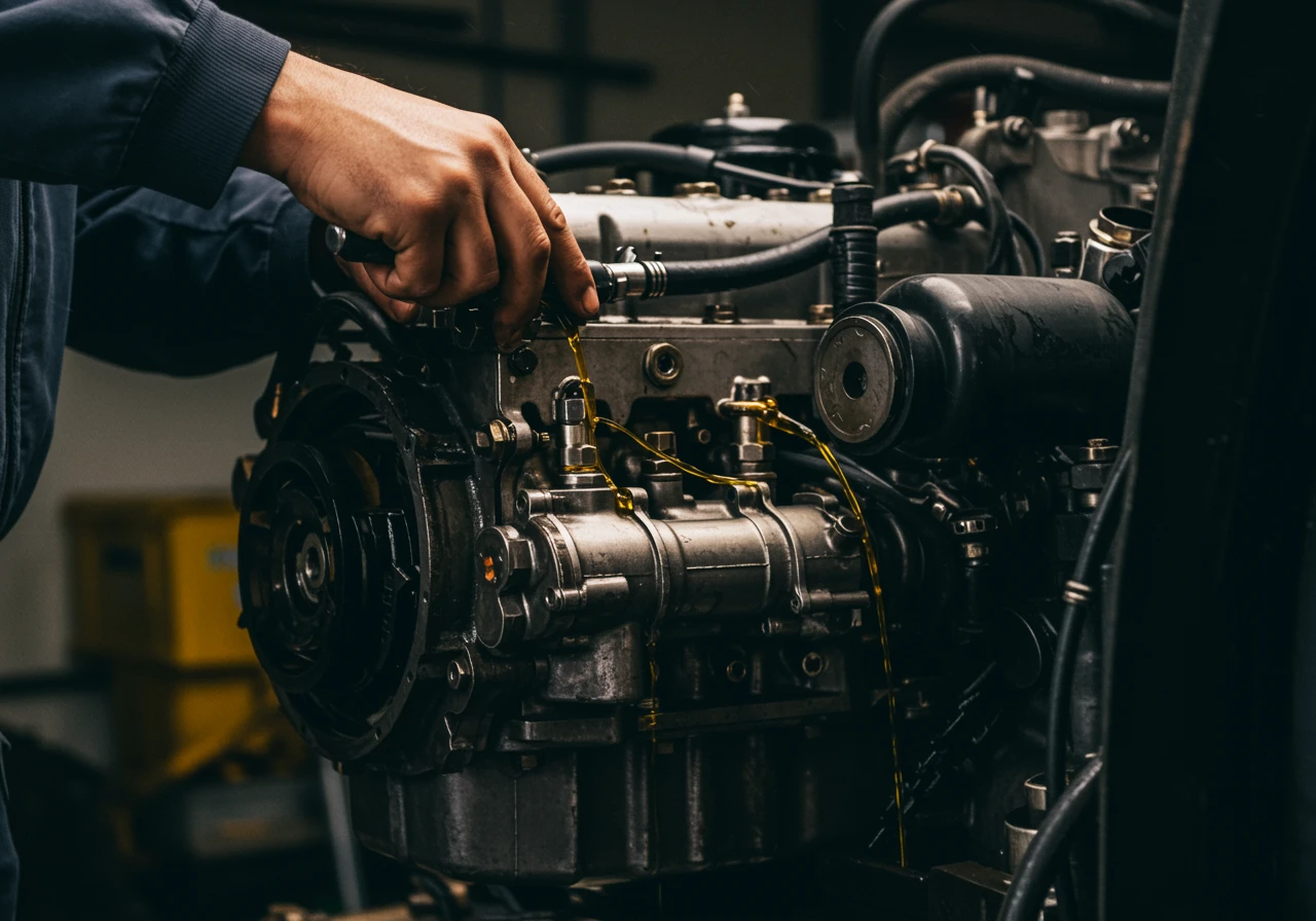 L'importance de nettoyer un moteur diesel avant la vidange