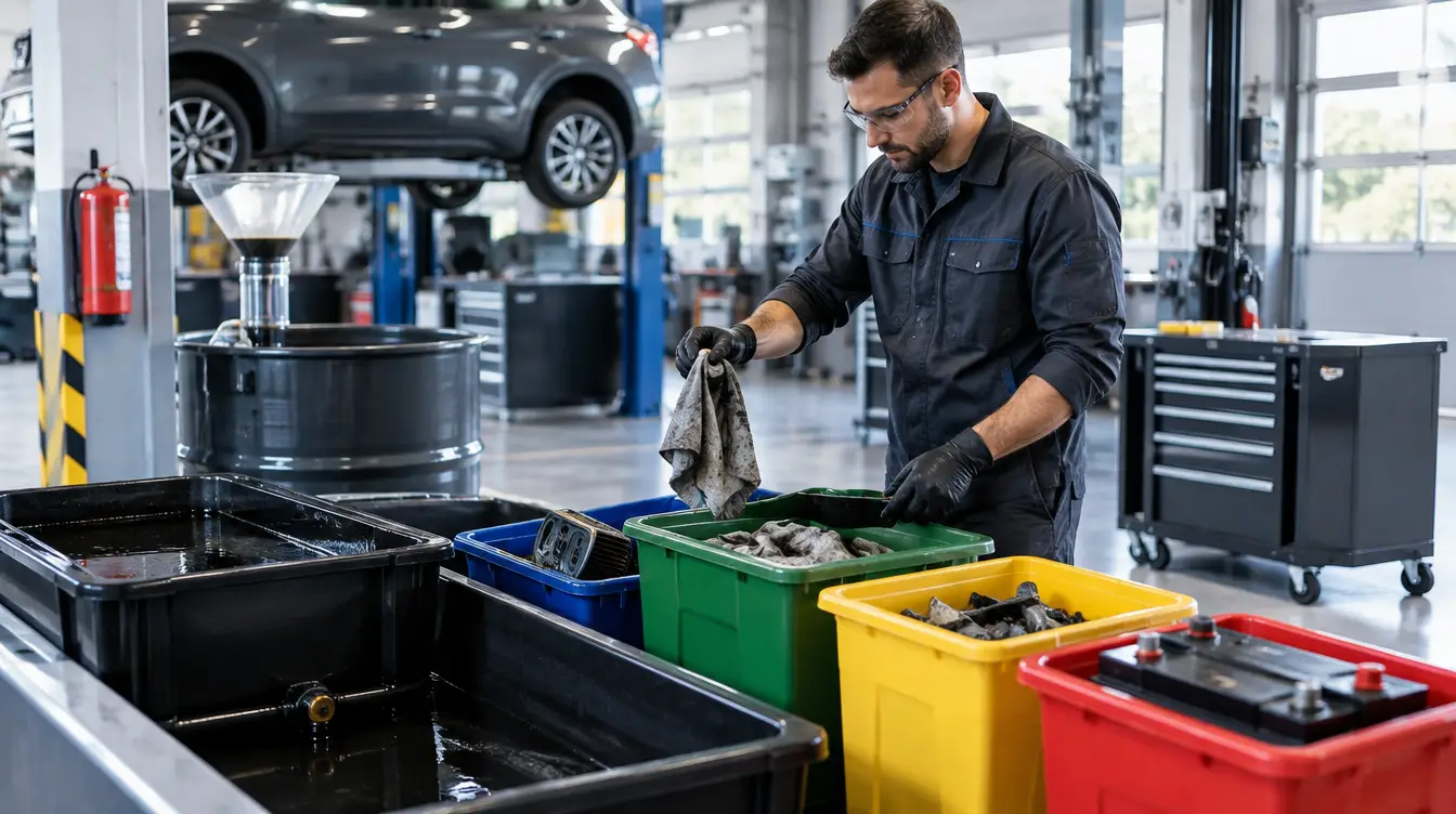 Obligations légales sur les déchets d'atelier, filières agrées et bonnes pratiques mécanicien freelance