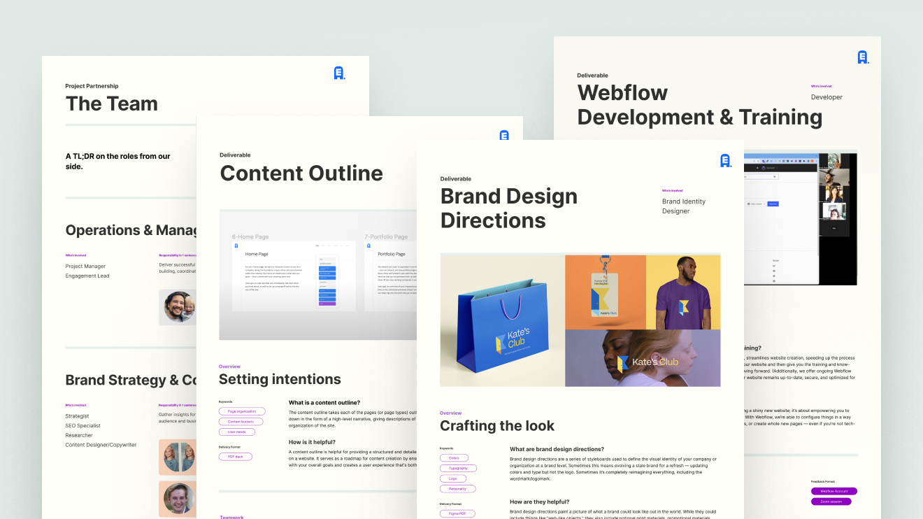 Client education guide explaining how to review wireframes, designs, and builds at the right project stage to prevent approval delays