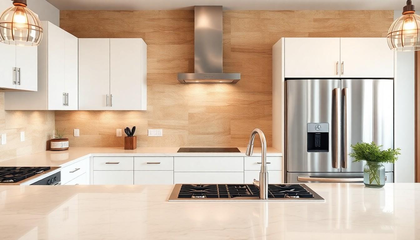 Travertine Backsplash