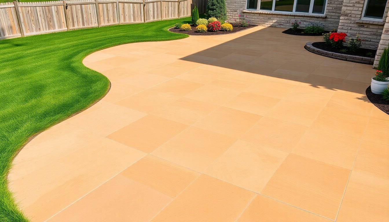 Single Color Stamped Concrete