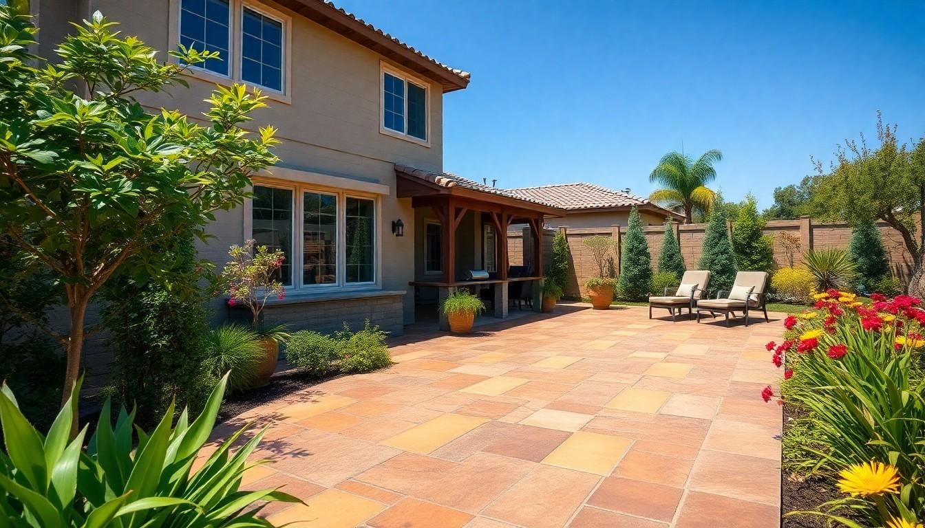 Colored Concrete Slab