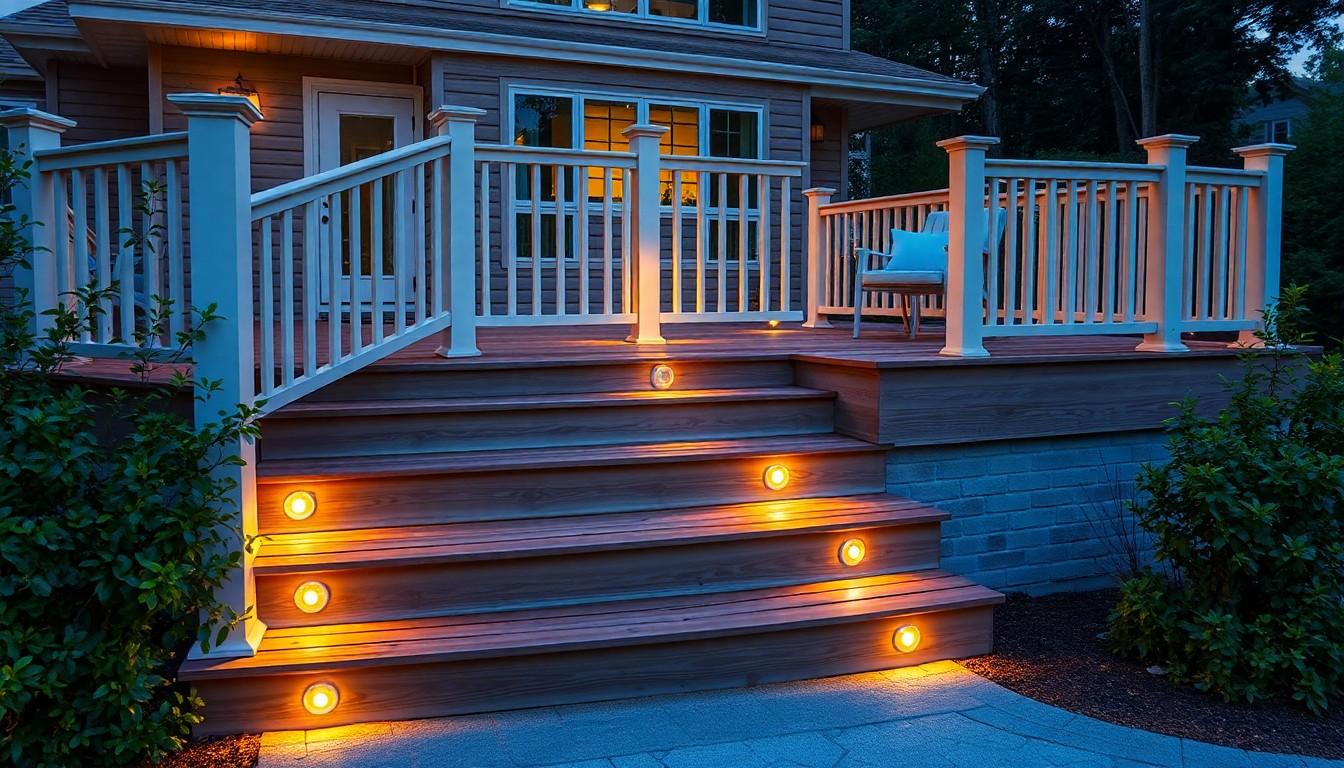 Low Voltage Deck Stair Lighting