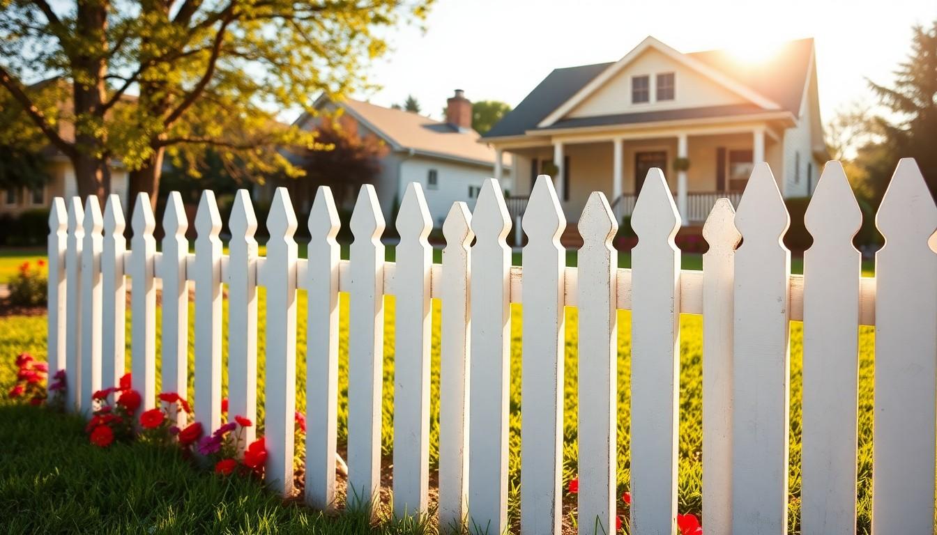 Wood Picket Fence