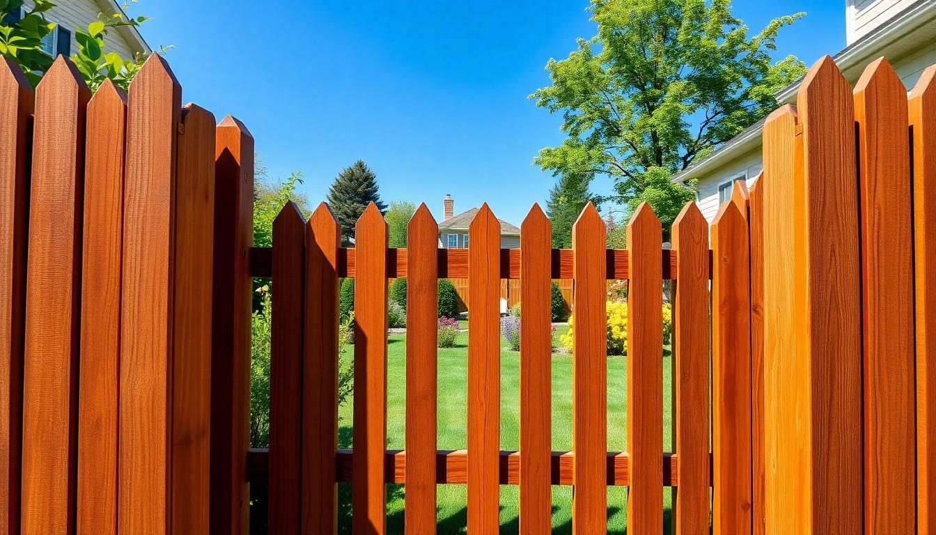 Redwood Picket Fence