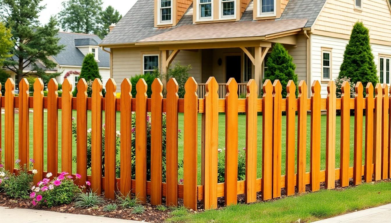 Cedar Picket Fence
