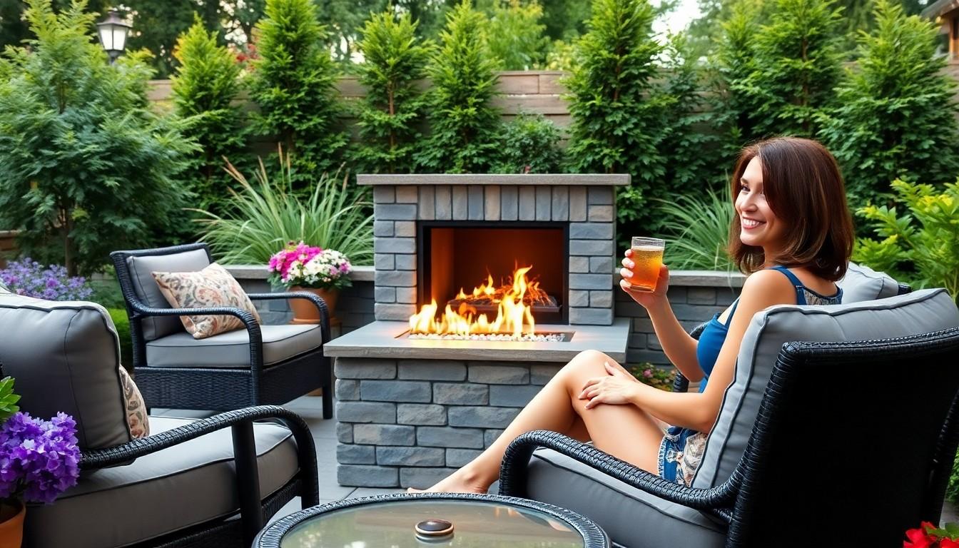 Outdoor Gas Fireplace