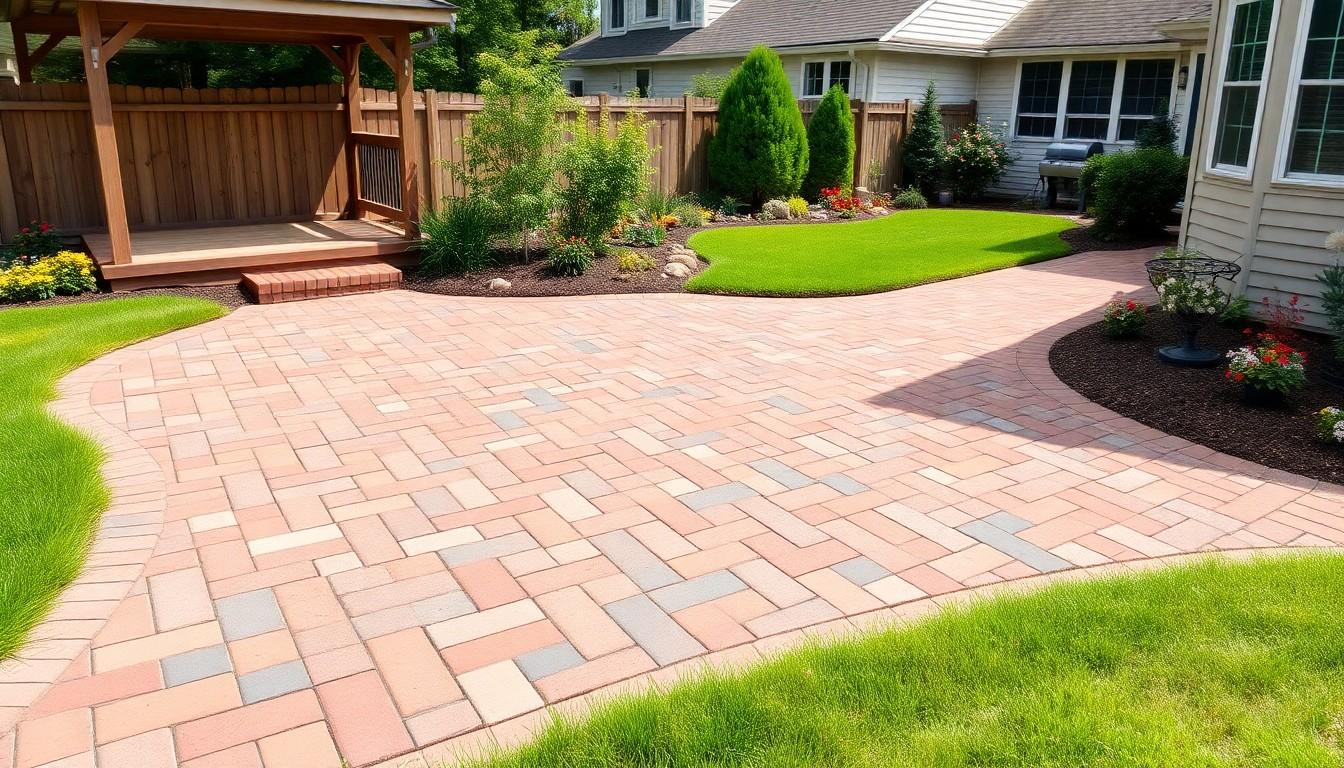 Interlocking Brick Patio