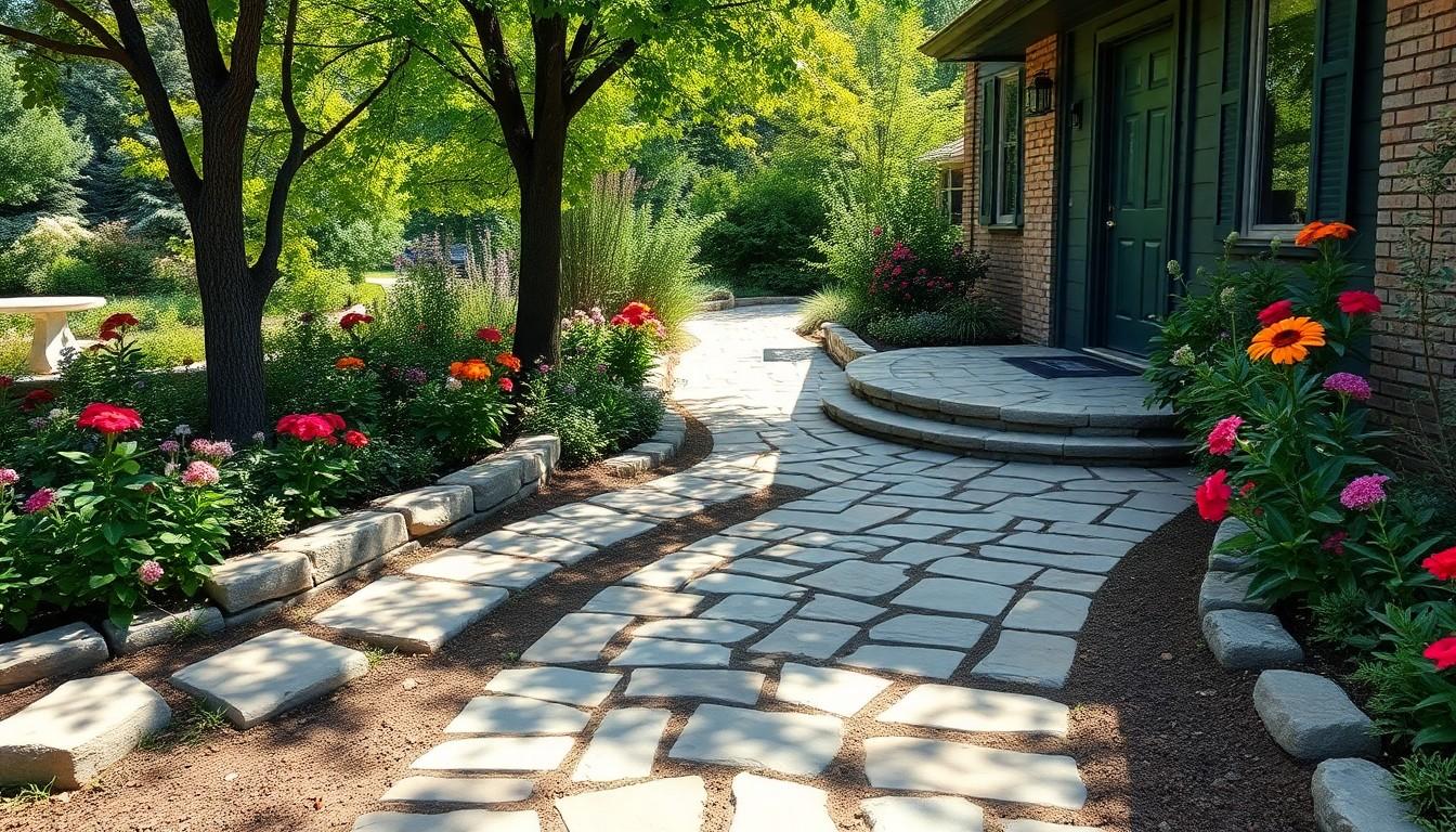 Flagstone Walkway