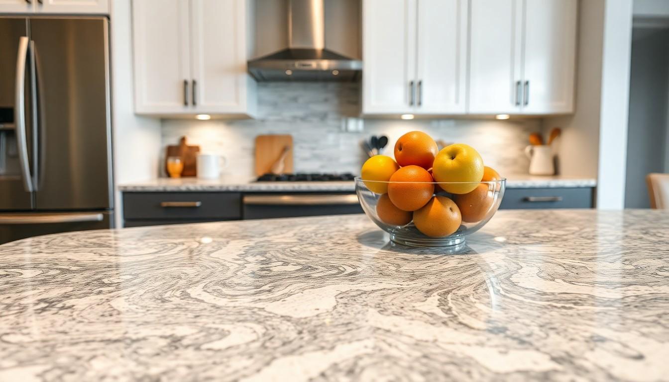 Install Granite Tile Countertop