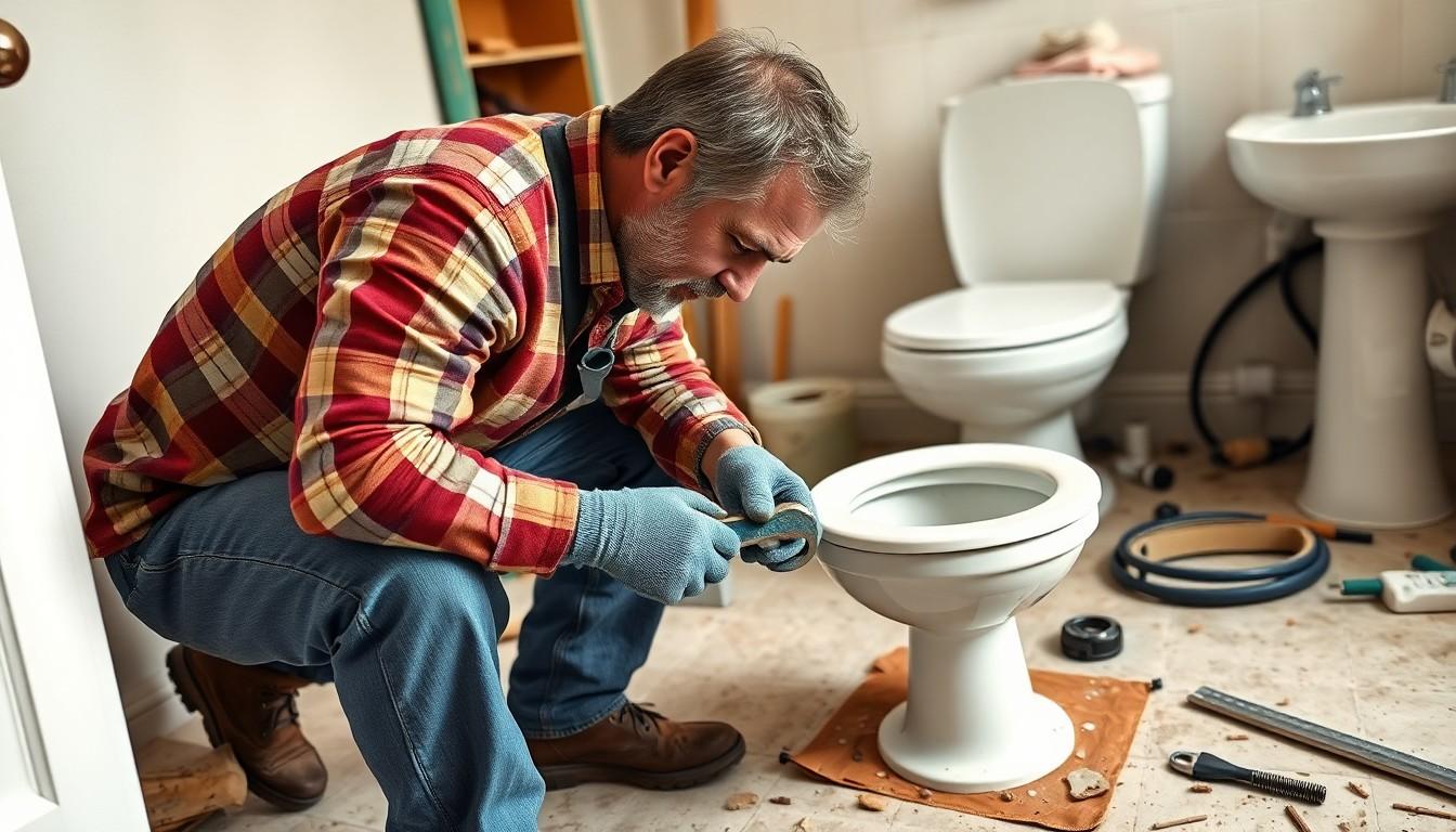 Install Toilet