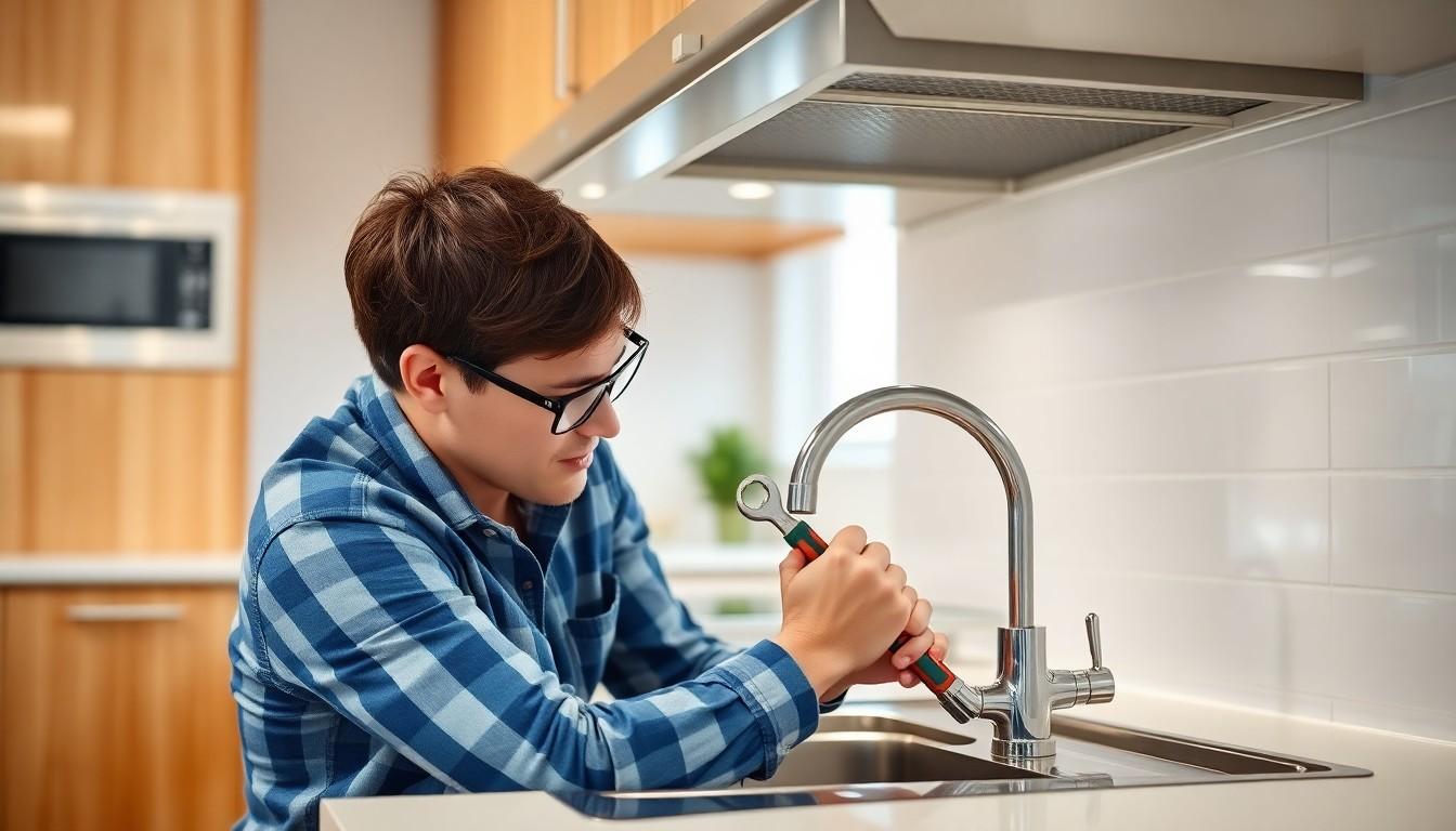Install Kitchen Faucet