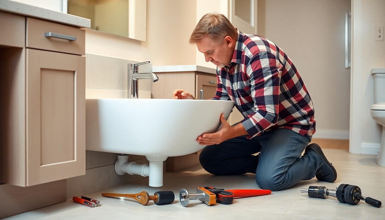 Install Bathroom Sink