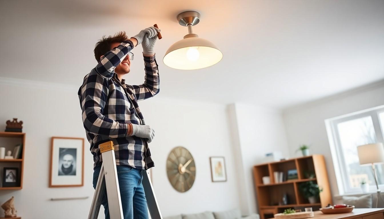 Install Lighting Fixture