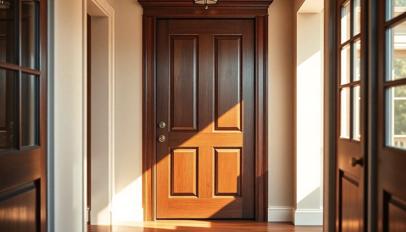 Stain Wood Door