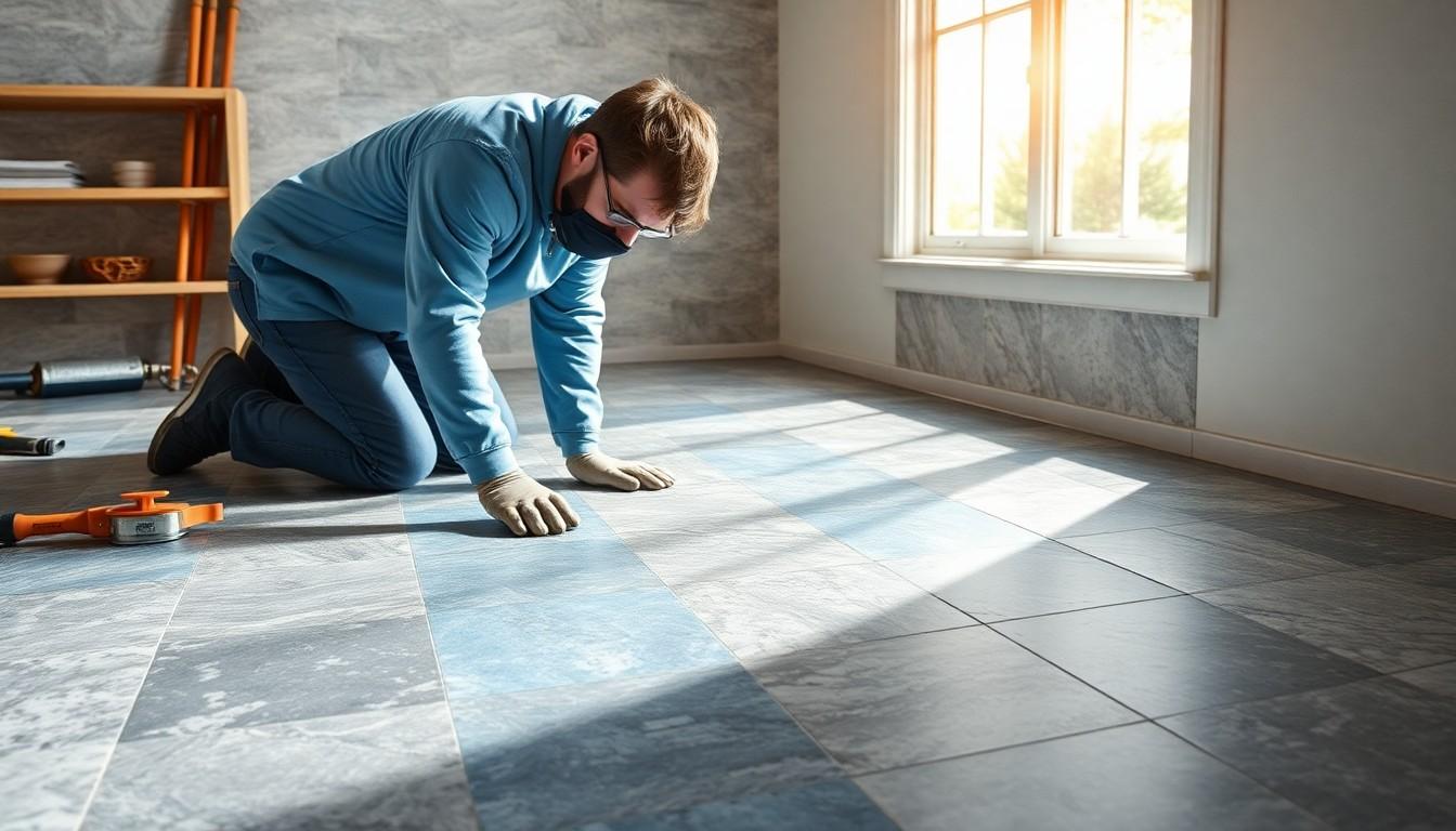 Install Stone Floor Tile