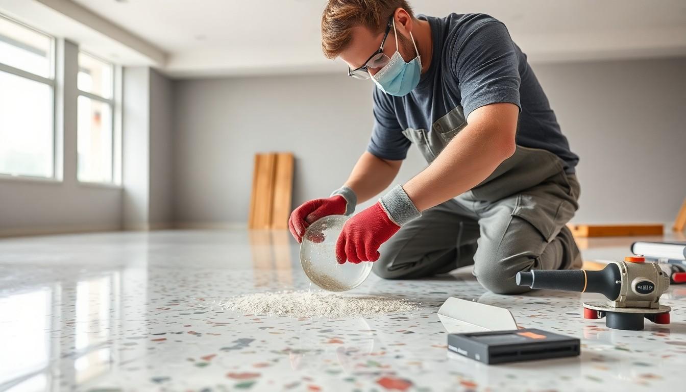 Install Terrazzo Flooring