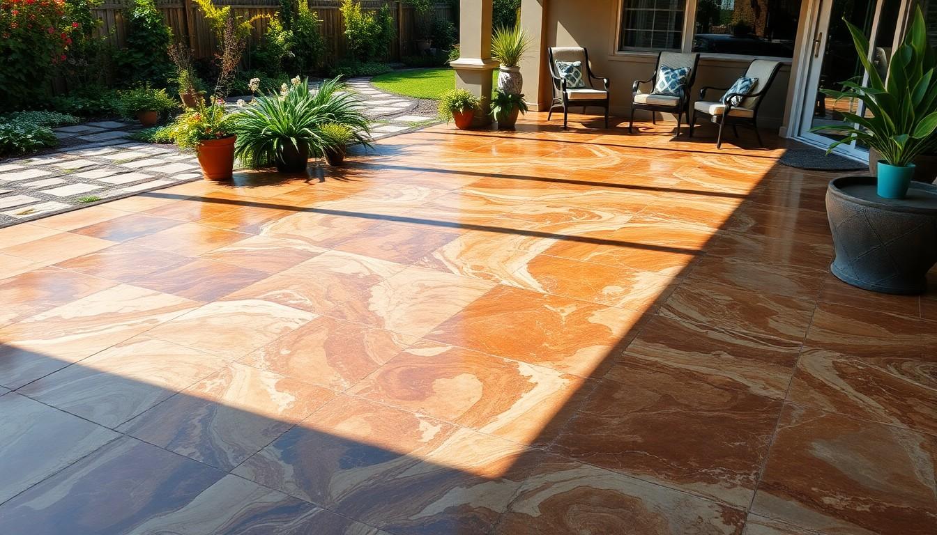 Stain Concrete Patina