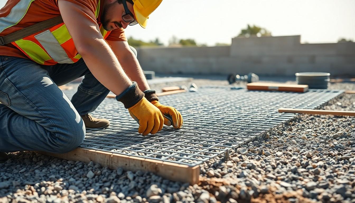 Install Wire Mesh For Concrete