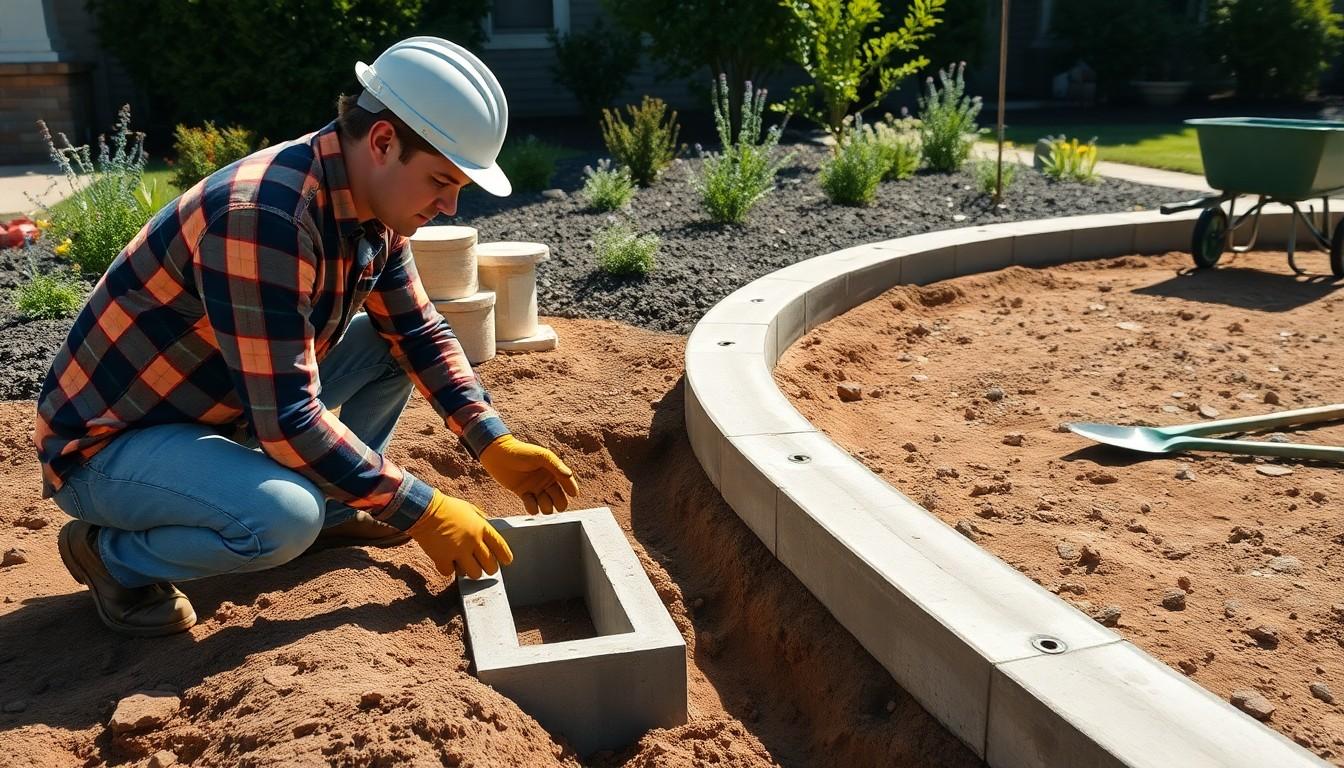Install Concrete Curb