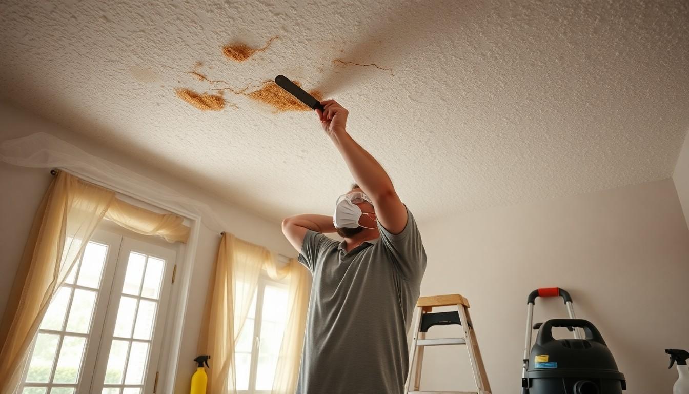Remove Popcorn Ceiling