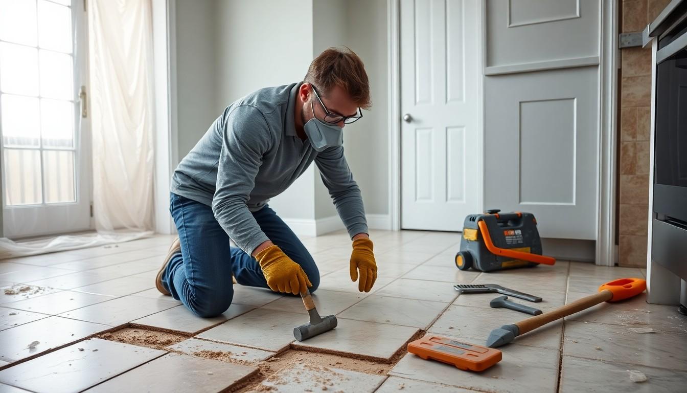 Remove Kitchen Floor