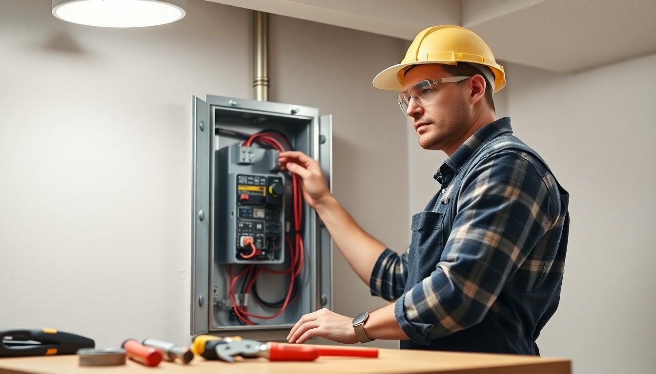 Install Electrical Service Panel
