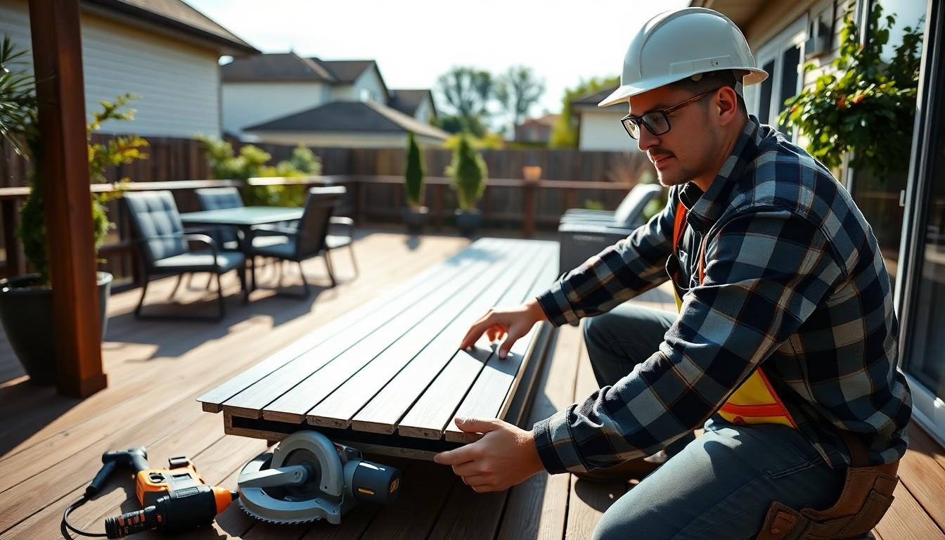 Install Aluminum Decking