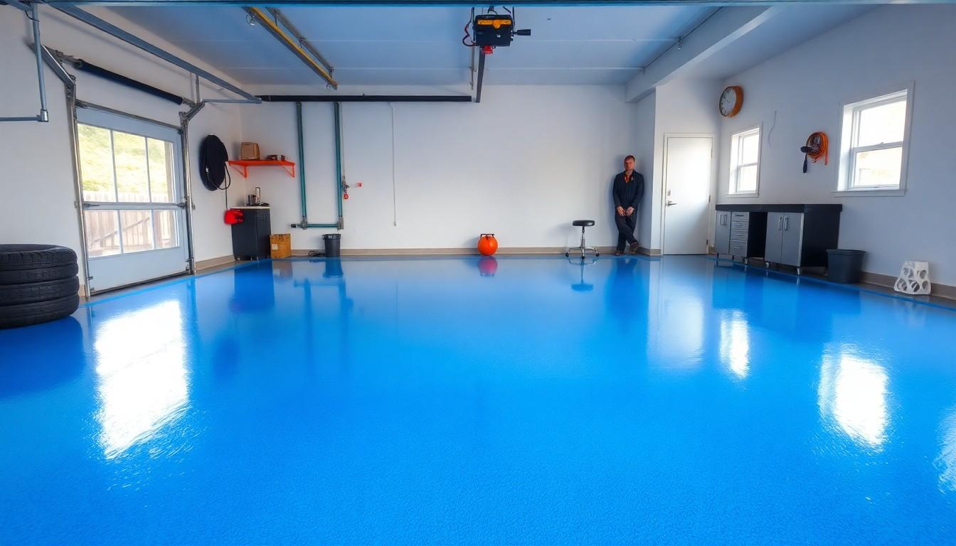 Epoxy Coat Garage Floor