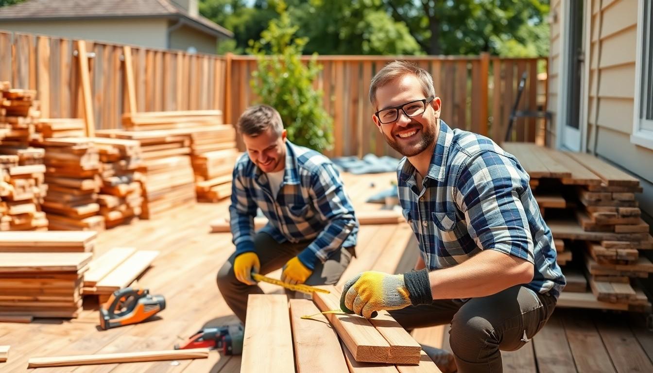 Install Wood Decking