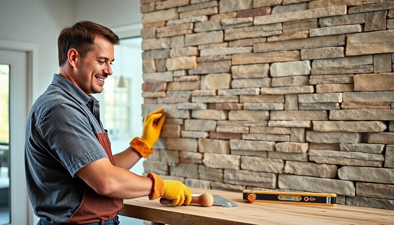 Install Veneer Stone