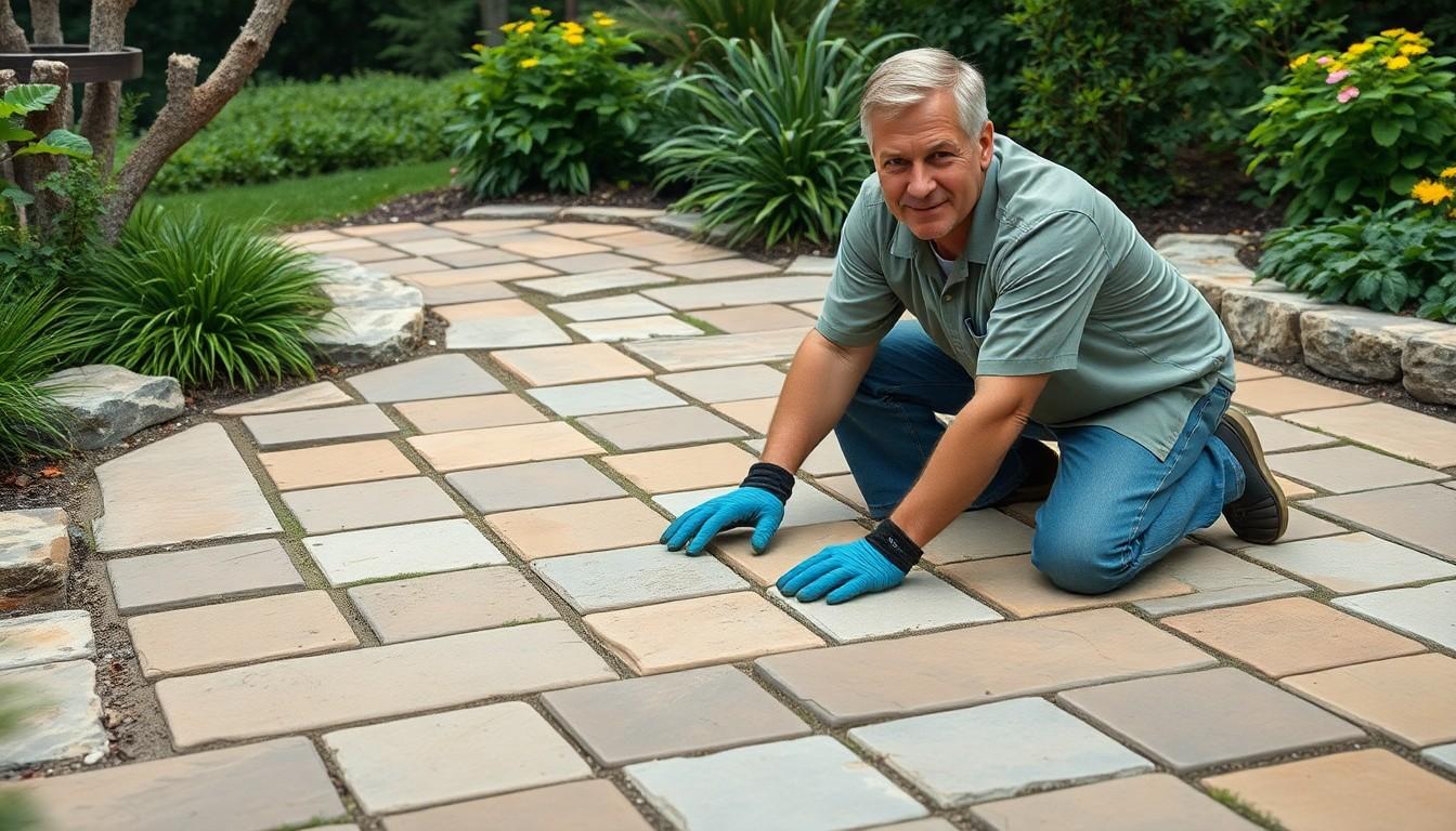 Install Flagstone Pavers