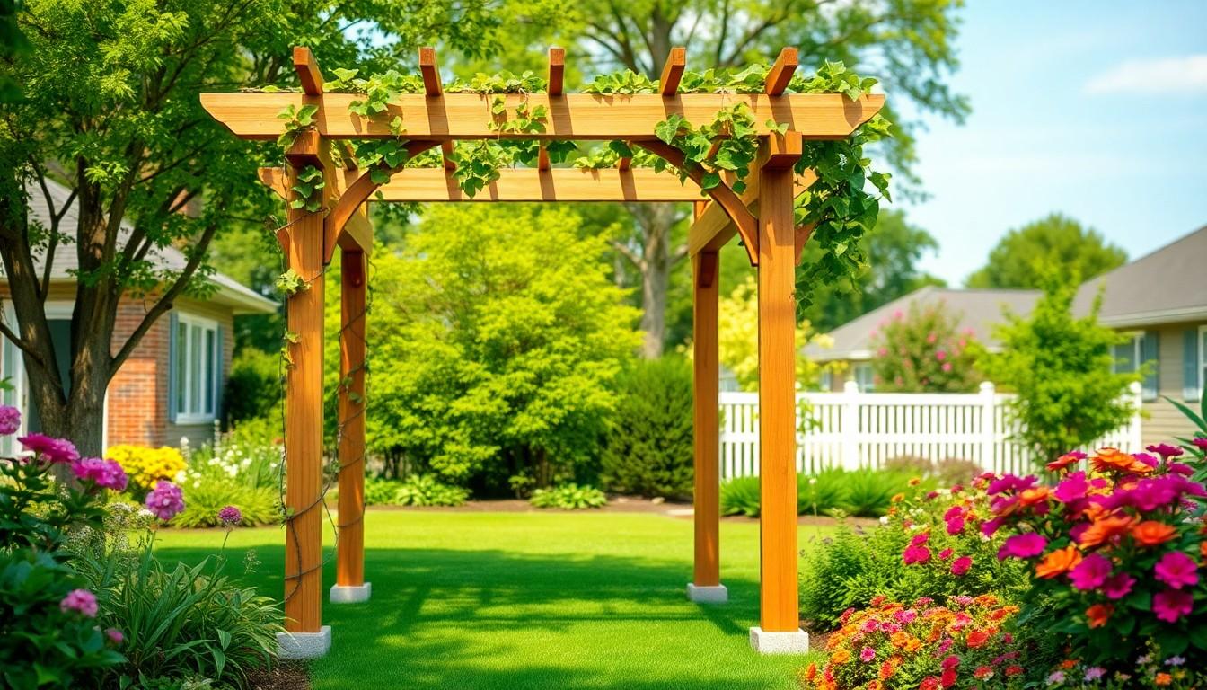 Install Wood Arbor