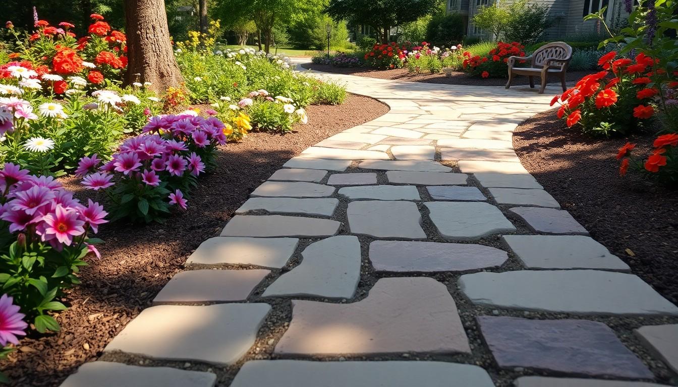 Install Flagstone Walkway