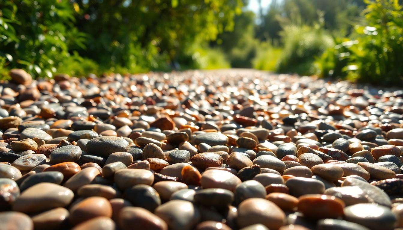 Install River Pebbles