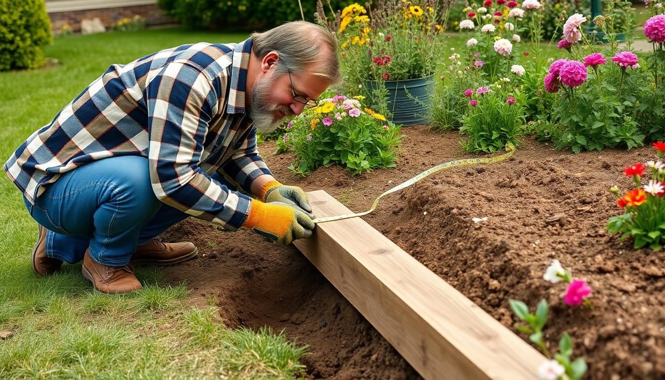 Install Landscape Timbers