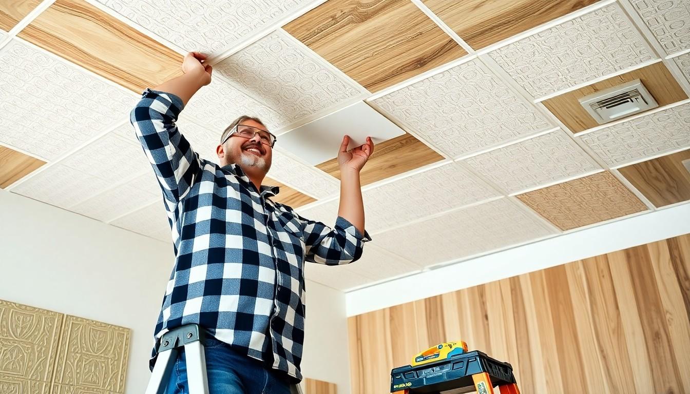 Install Ceiling Tiles