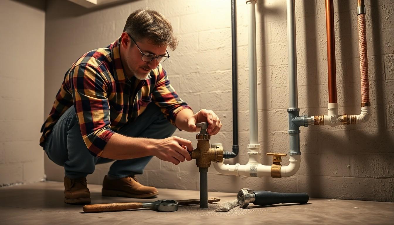 Install Water Shut Off Valve