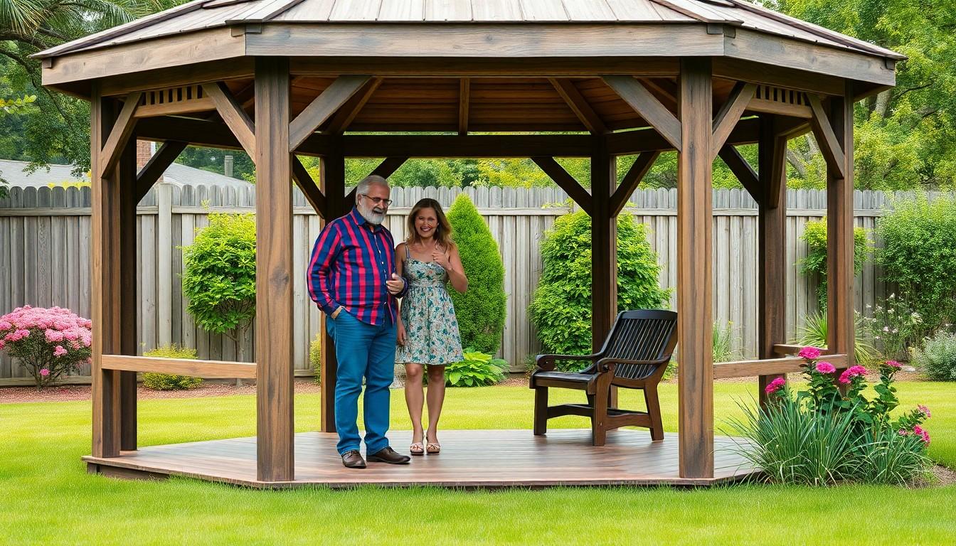 Install Wood Gazebo