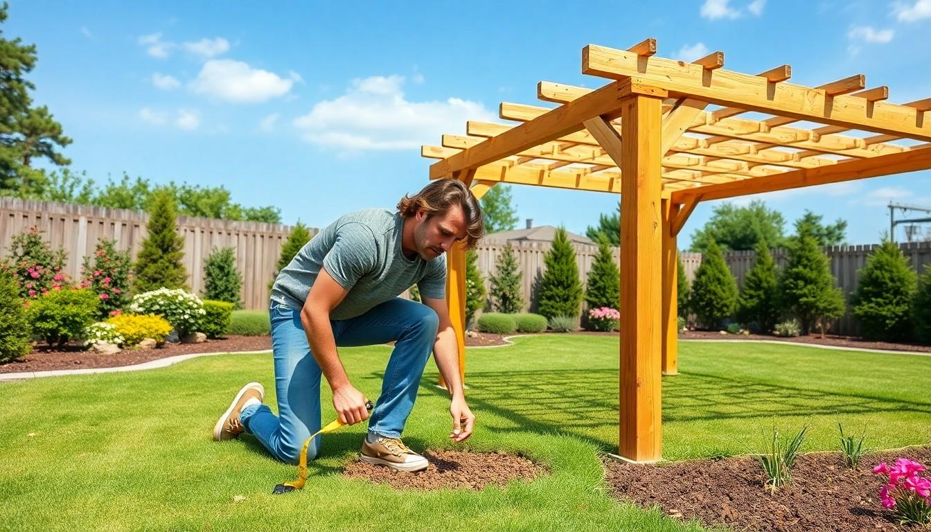 Install Wood Pergola
