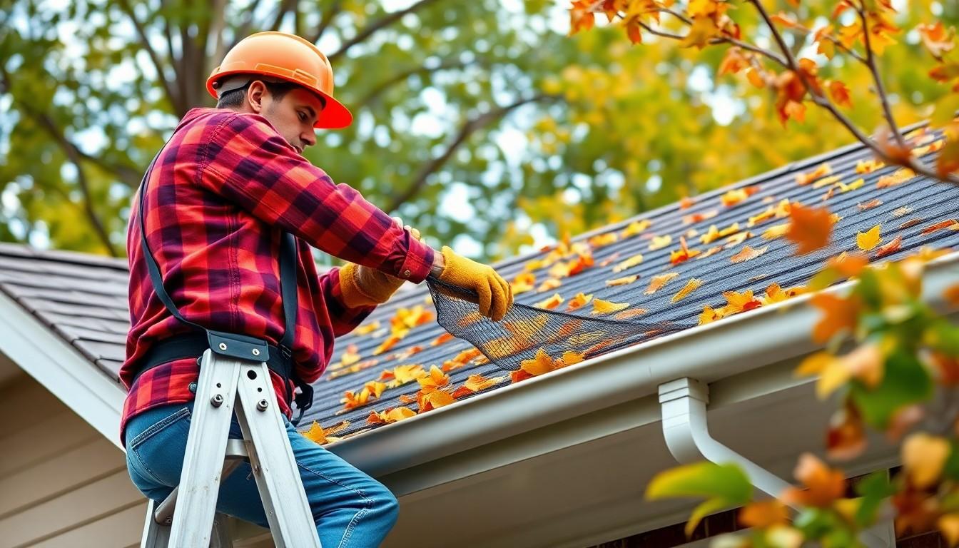 Install Rain Gutter Cover